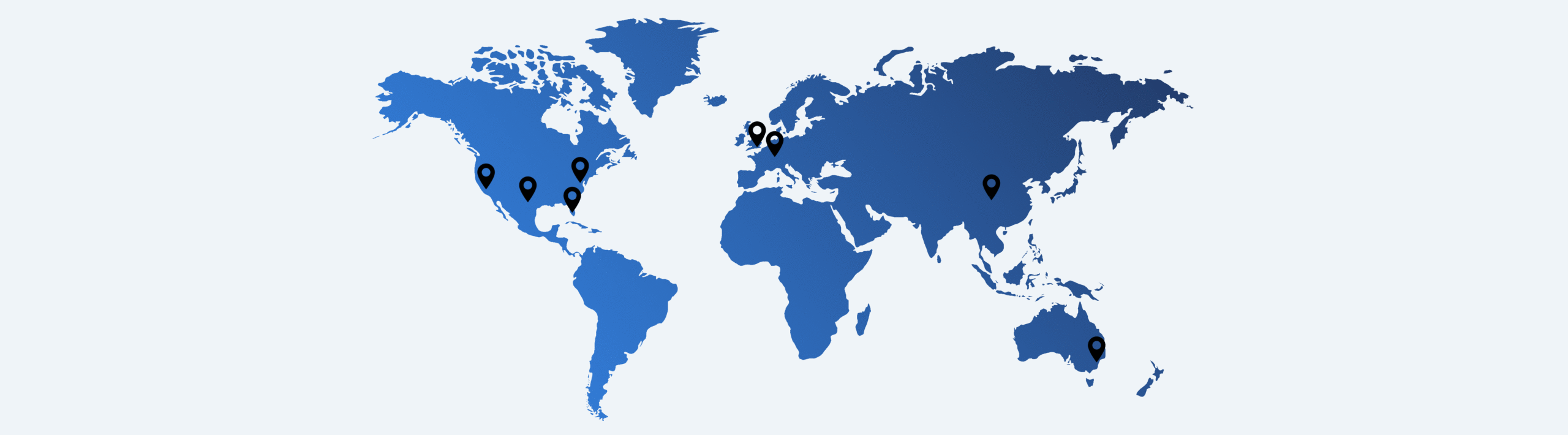 Map of Xytech office locations